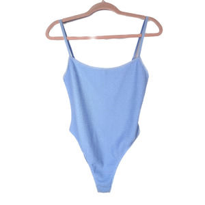 L.A. Hearts by Pacsun One piece Textured Thin Strap Scoop Neck Swimsuit, size L